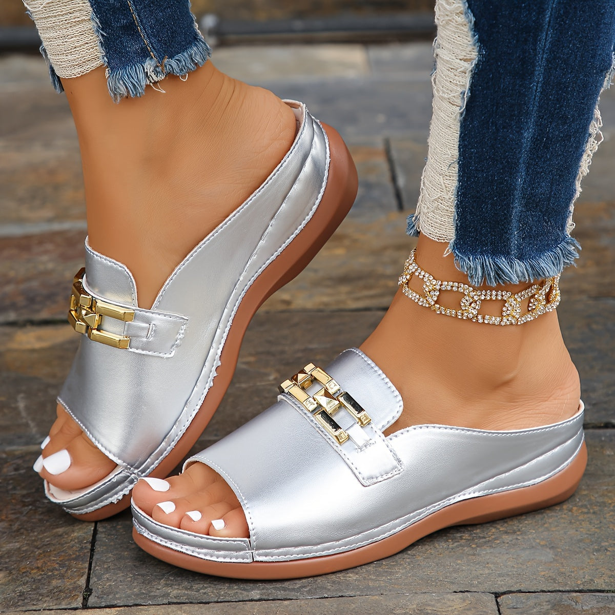 Women's Open-Toe Wedge Sandals