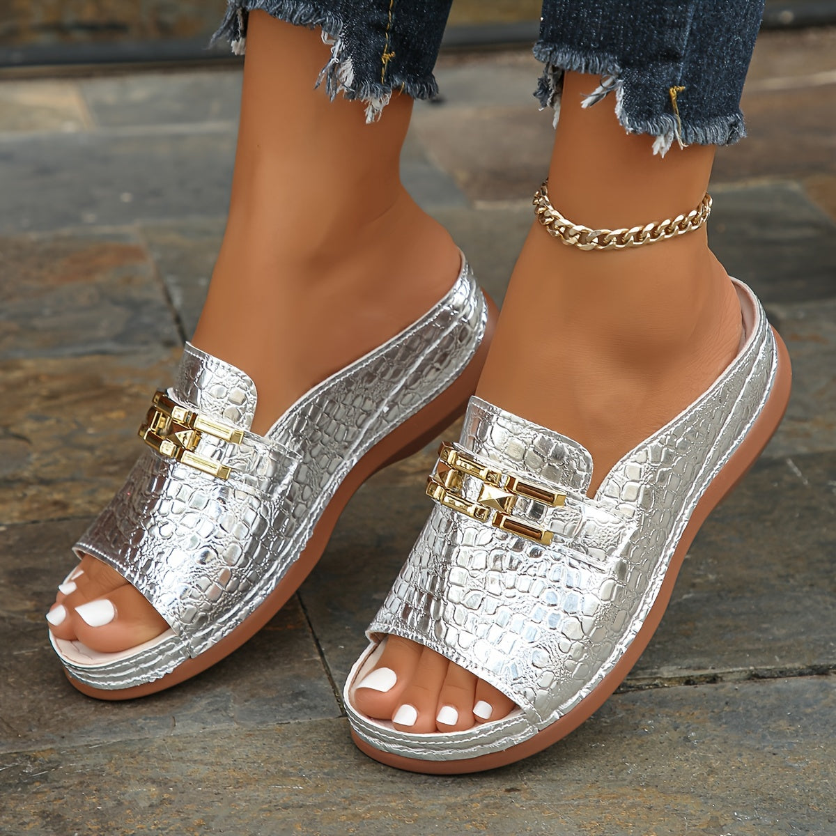Women's Open-Toe Wedge Sandals