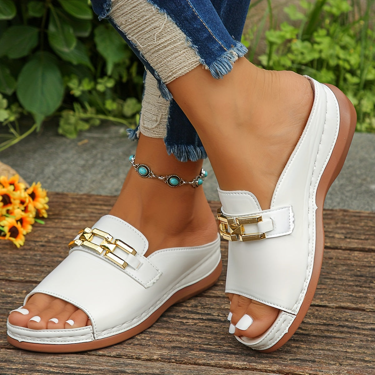 Women's Open-Toe Wedge Sandals