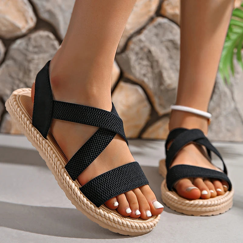 Women's Orthopedic Crisscross Strap Sandals