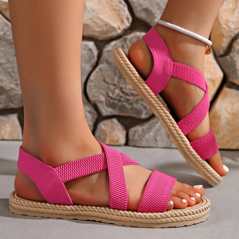 Women's Orthopedic Crisscross Strap Sandals