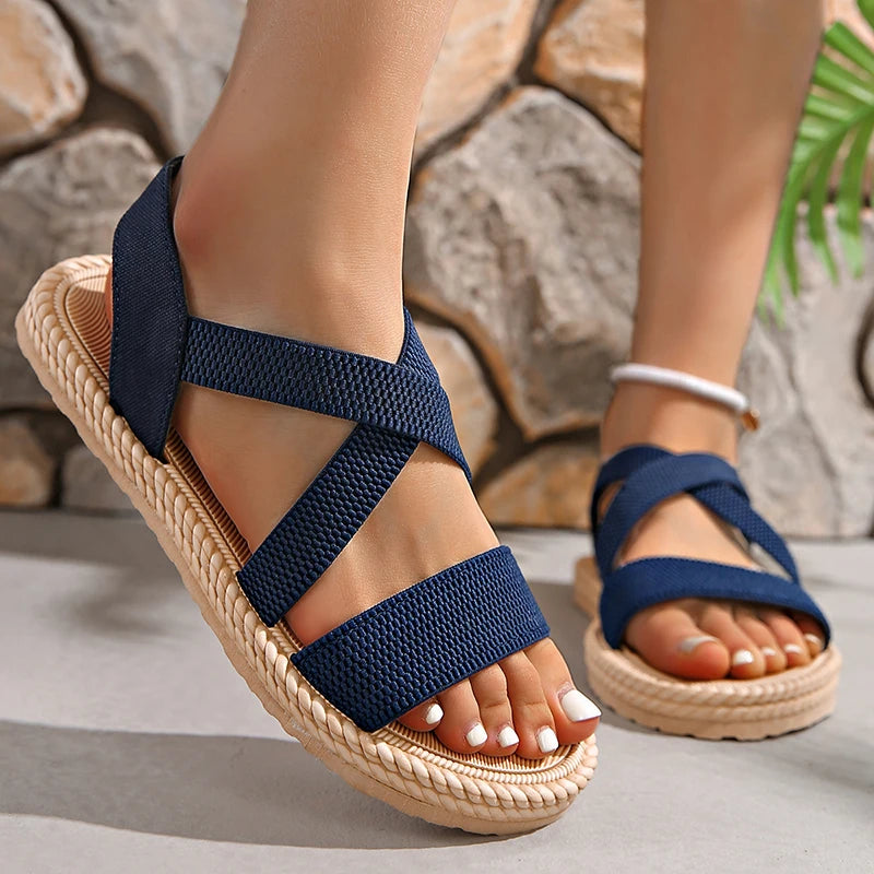 Women's Orthopedic Crisscross Strap Sandals