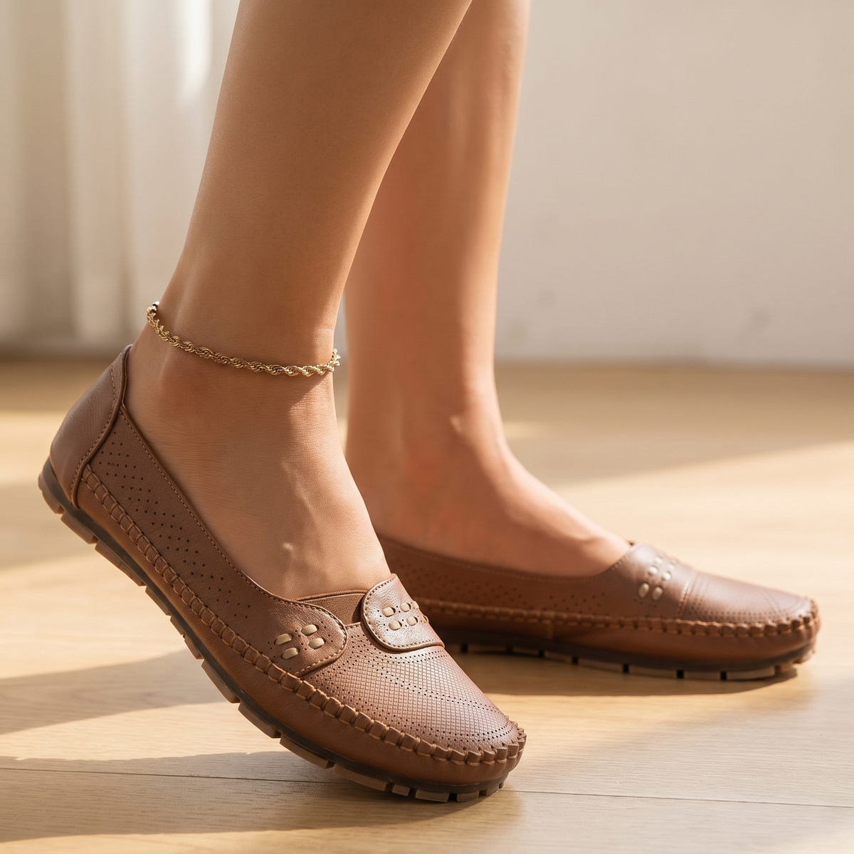 Women's Orthopedic Flat Shoes - Anatomical Arch Support - Comfortable Supportive Flats