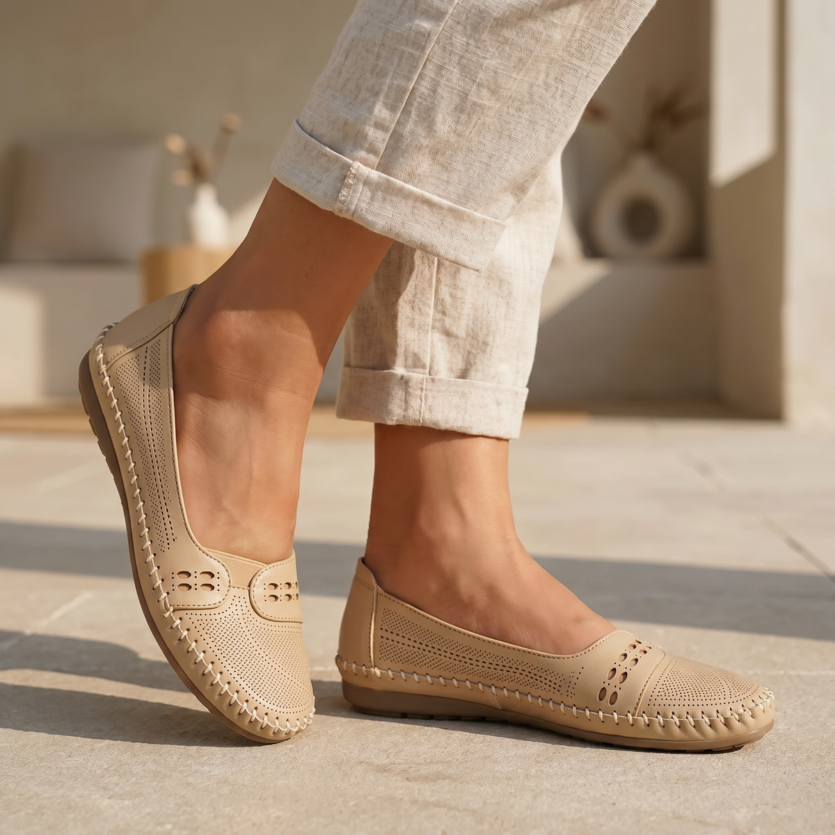 Women's Orthopedic Flat Shoes - Anatomical Arch Support - Comfortable Supportive Flats