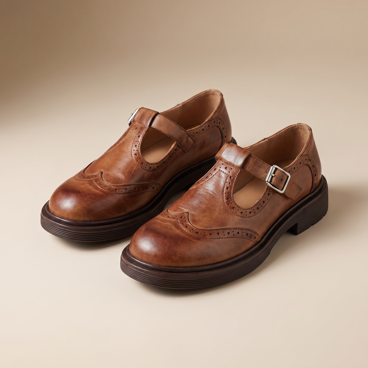 Women's Orthopedic Leather Mary Jane Shoes | Comfortable All-Day Footwear