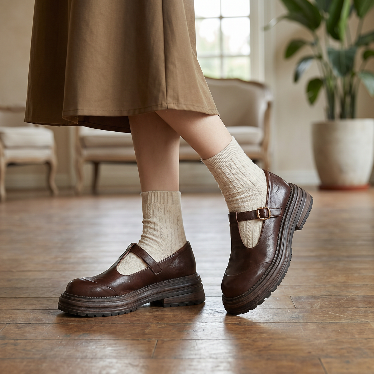 Women's Orthopedic Mary Jane Shoes | Adjustable Strap