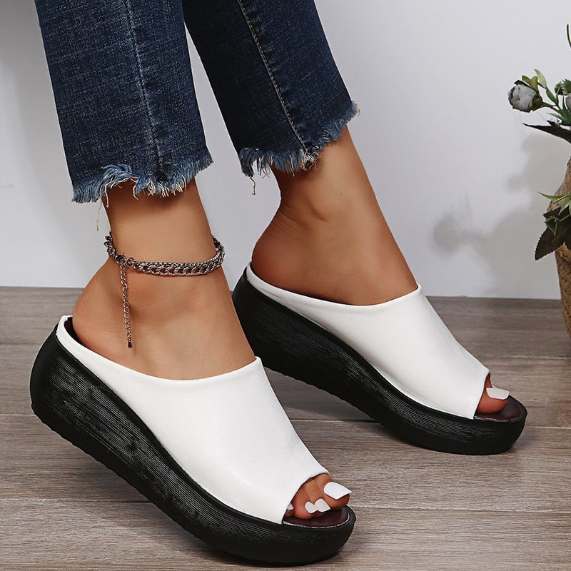 Women's Orthopedic Slip-On Sandals with Cushioned Footbed