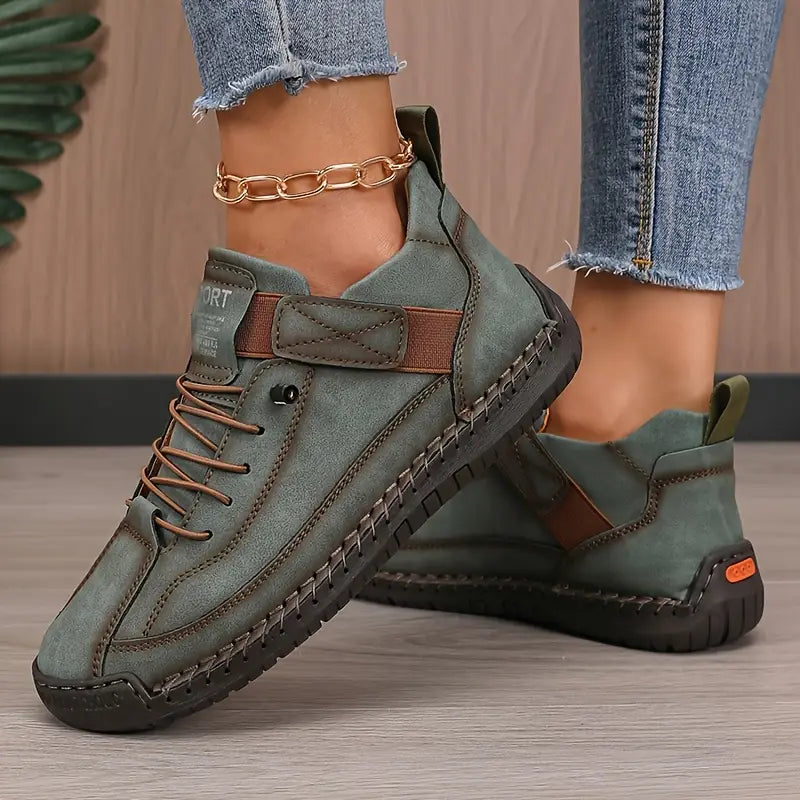 Women's Orthopedic Sneakers with Decorative Stitching
