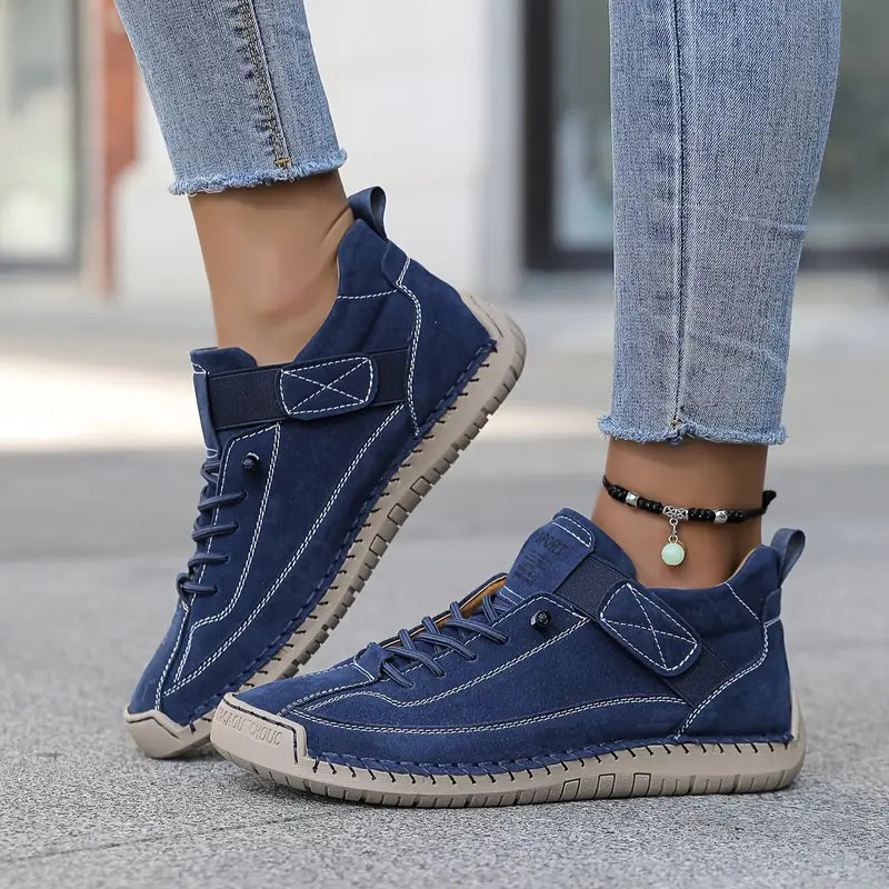 Women's Orthopedic Sneakers with Decorative Stitching