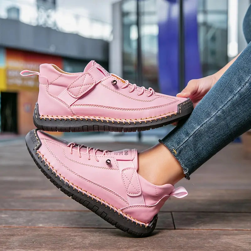 Women's Orthopedic Sneakers with Decorative Stitching