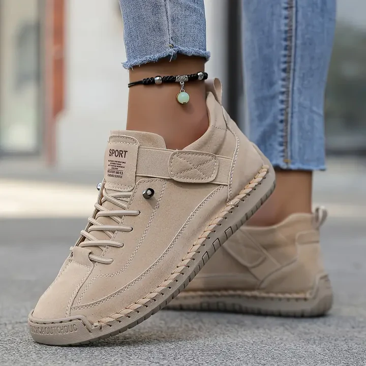 Women's Orthopedic Sneakers with Decorative Stitching