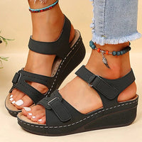 Women's Orthopedic Wedge Sandals with Adjustable Straps