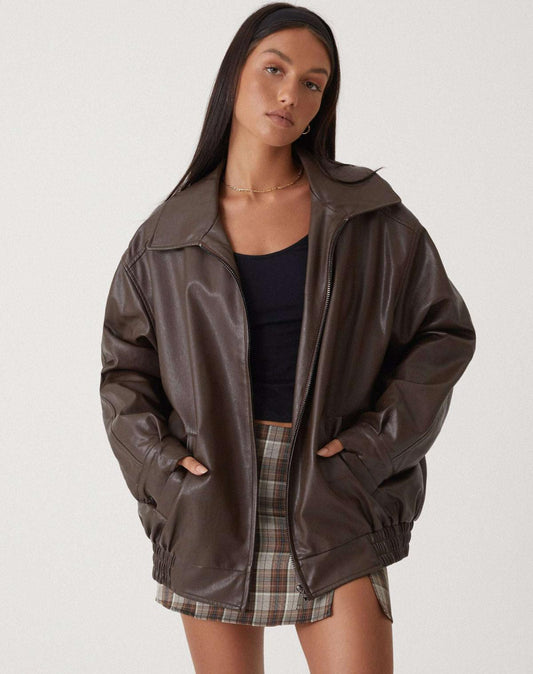 Women's Oversized Bomber Jacket