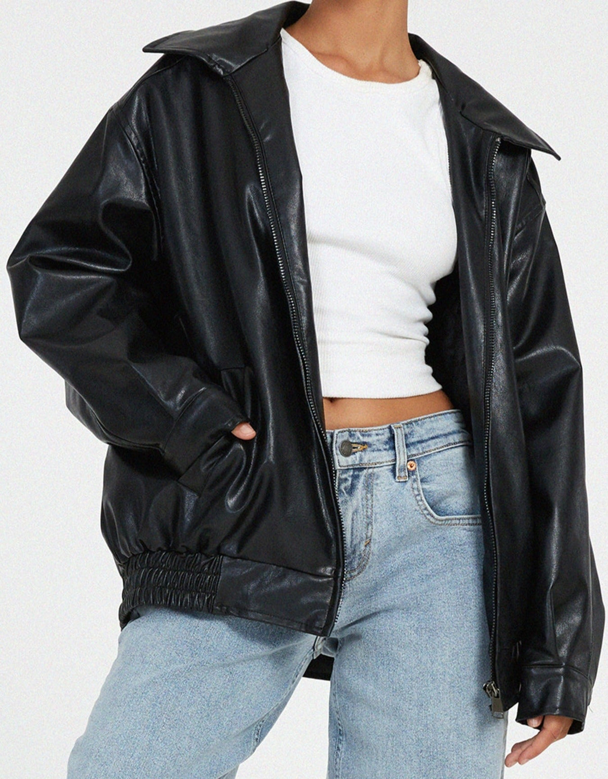 Women's Oversized Bomber Jacket