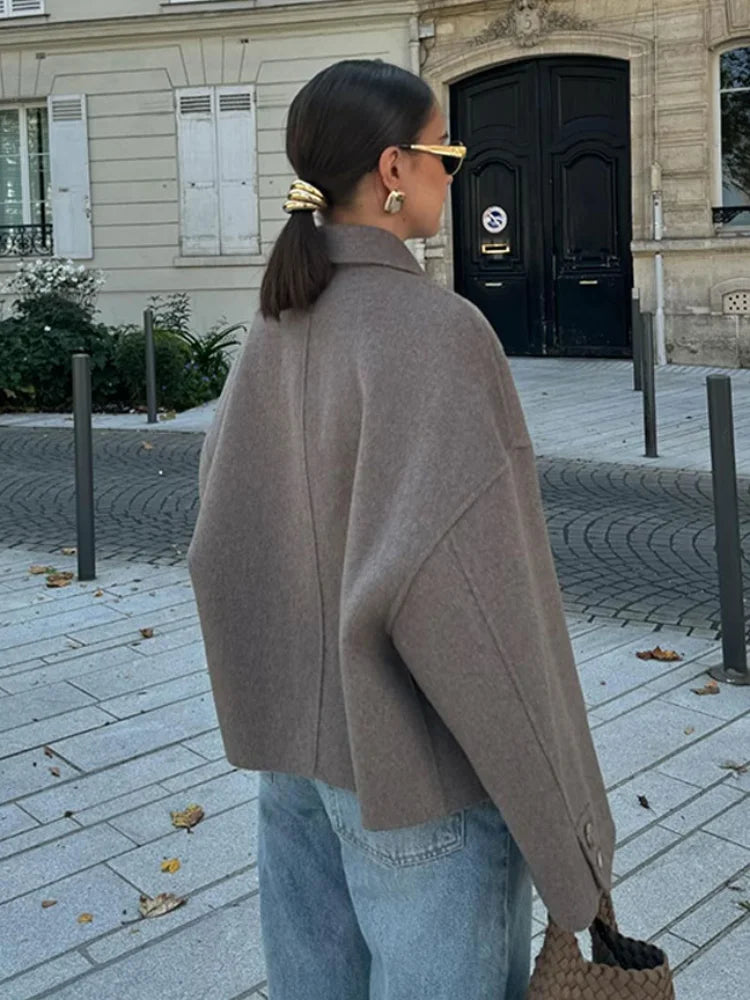 Women's Oversized Cropped Jacket