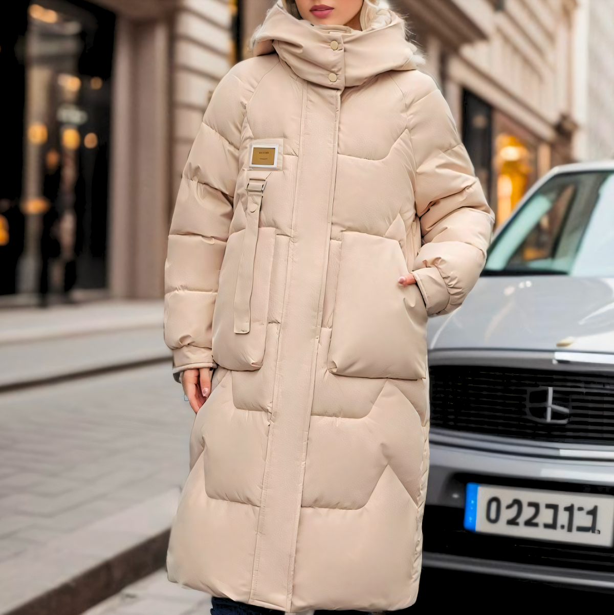Women's Oversized Long Quilted Coat