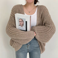 Women's Oversized Open-Front Cardigan