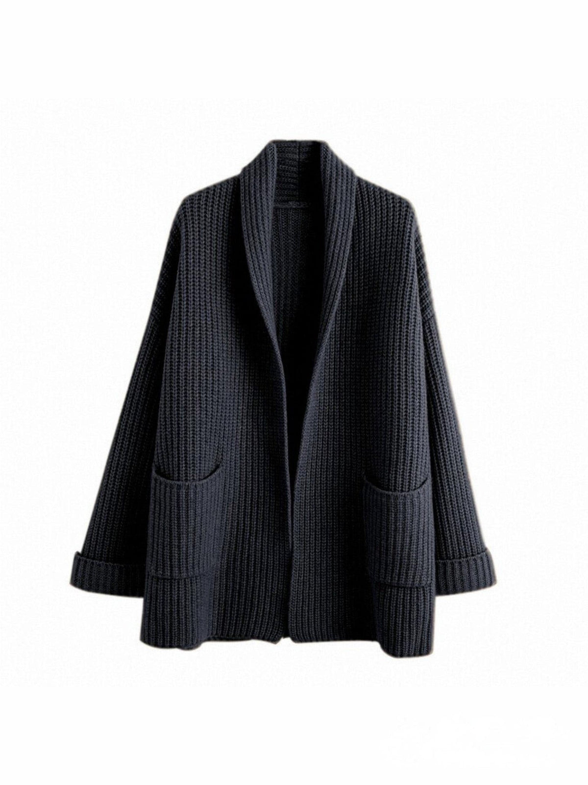 Women's Oversized Open-Front Cardigan