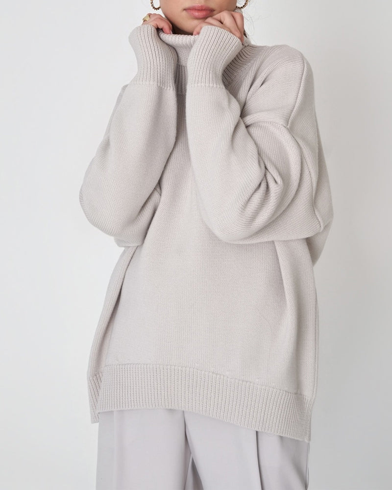 Women's Oversized Roll Neck Jumper