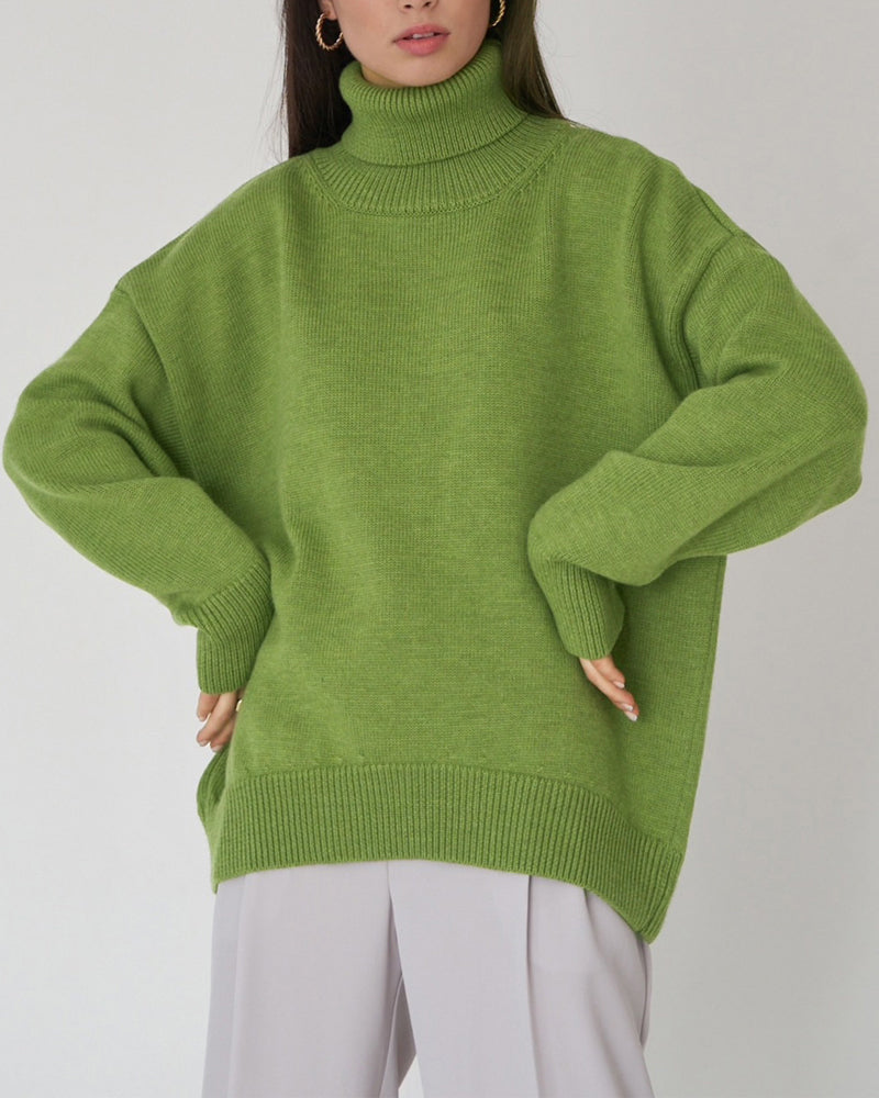 Women's Oversized Roll Neck Jumper