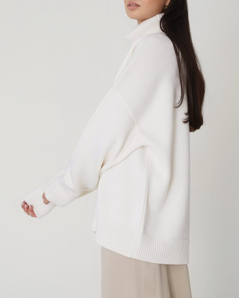 Women's Oversized Roll Neck Jumper