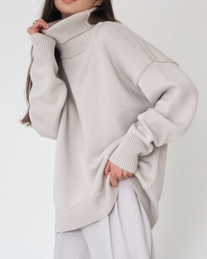 Women's Oversized Roll Neck Jumper
