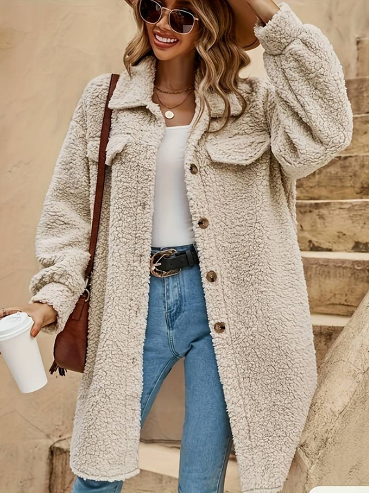 Women's Oversized Sherpa Coat