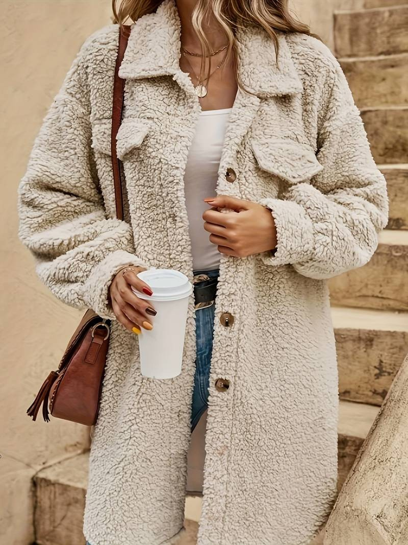 Women's Oversized Sherpa Coat