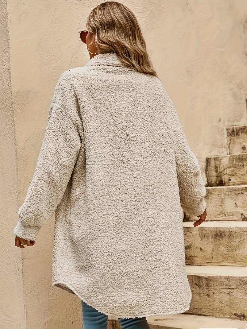 Women's Oversized Sherpa Coat