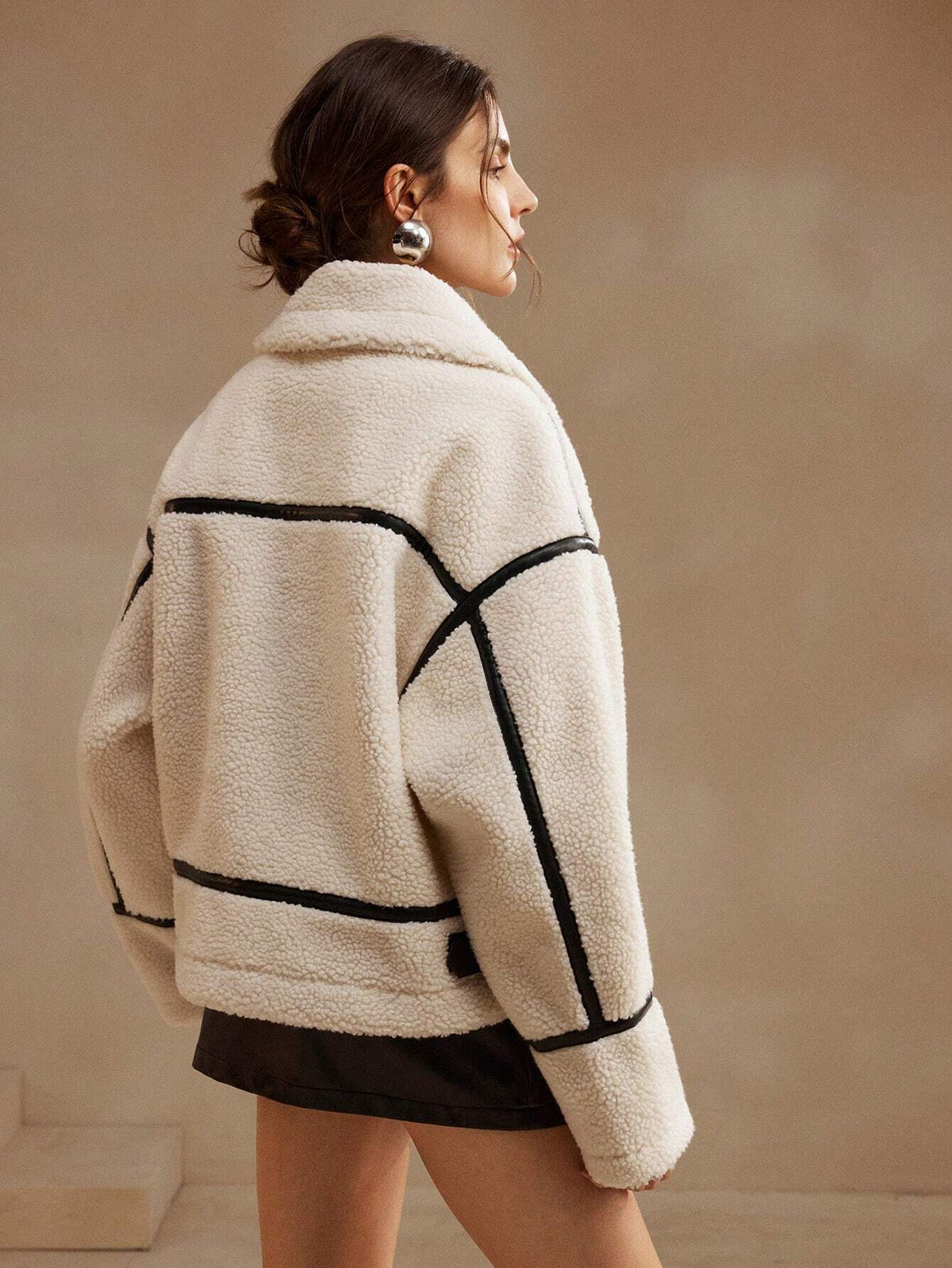 Women's Oversized Sherpa Jacket