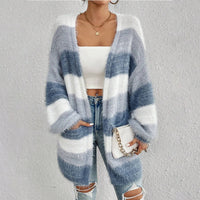 Women's Oversized Striped Cardigan