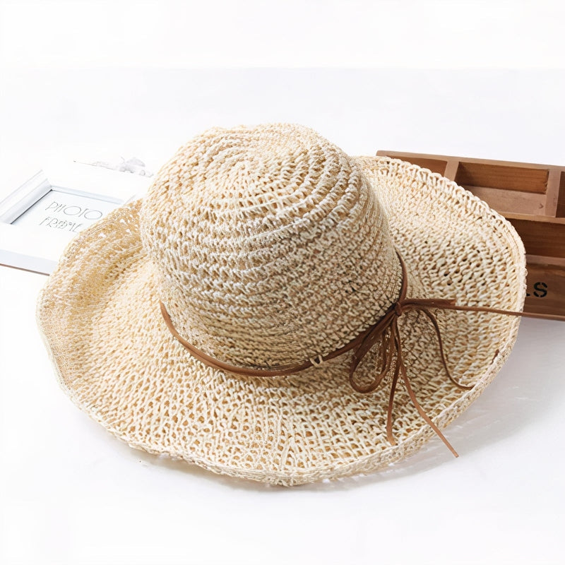Women's Packable Wide-Brim Versatile Fedora Sun Hat