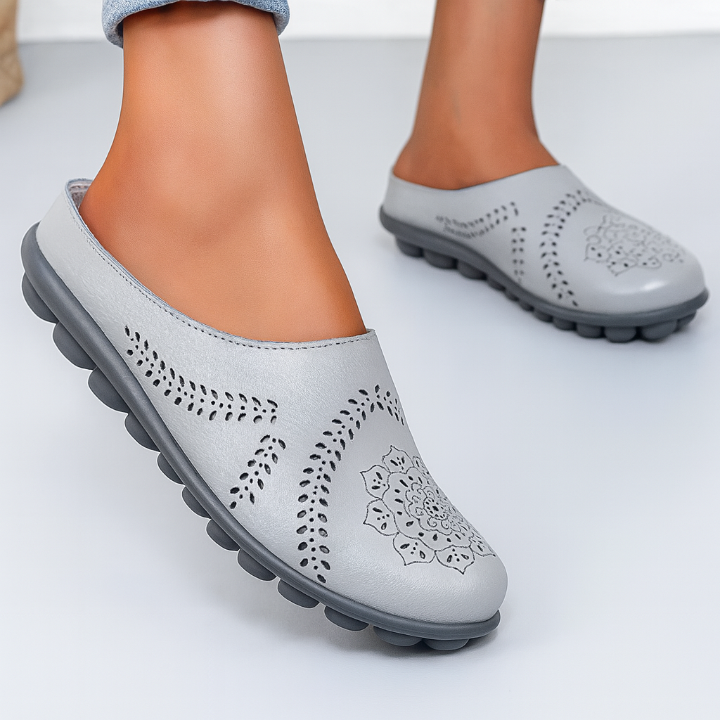 Women's Perforated Slip-On Mules