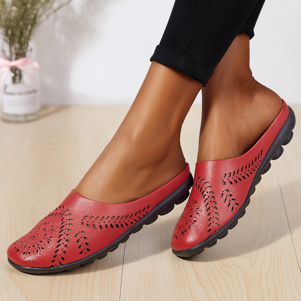 Women's Perforated Slip-On Mules