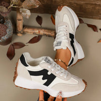 Women's Platform Lace-Up Athletic Sneakers