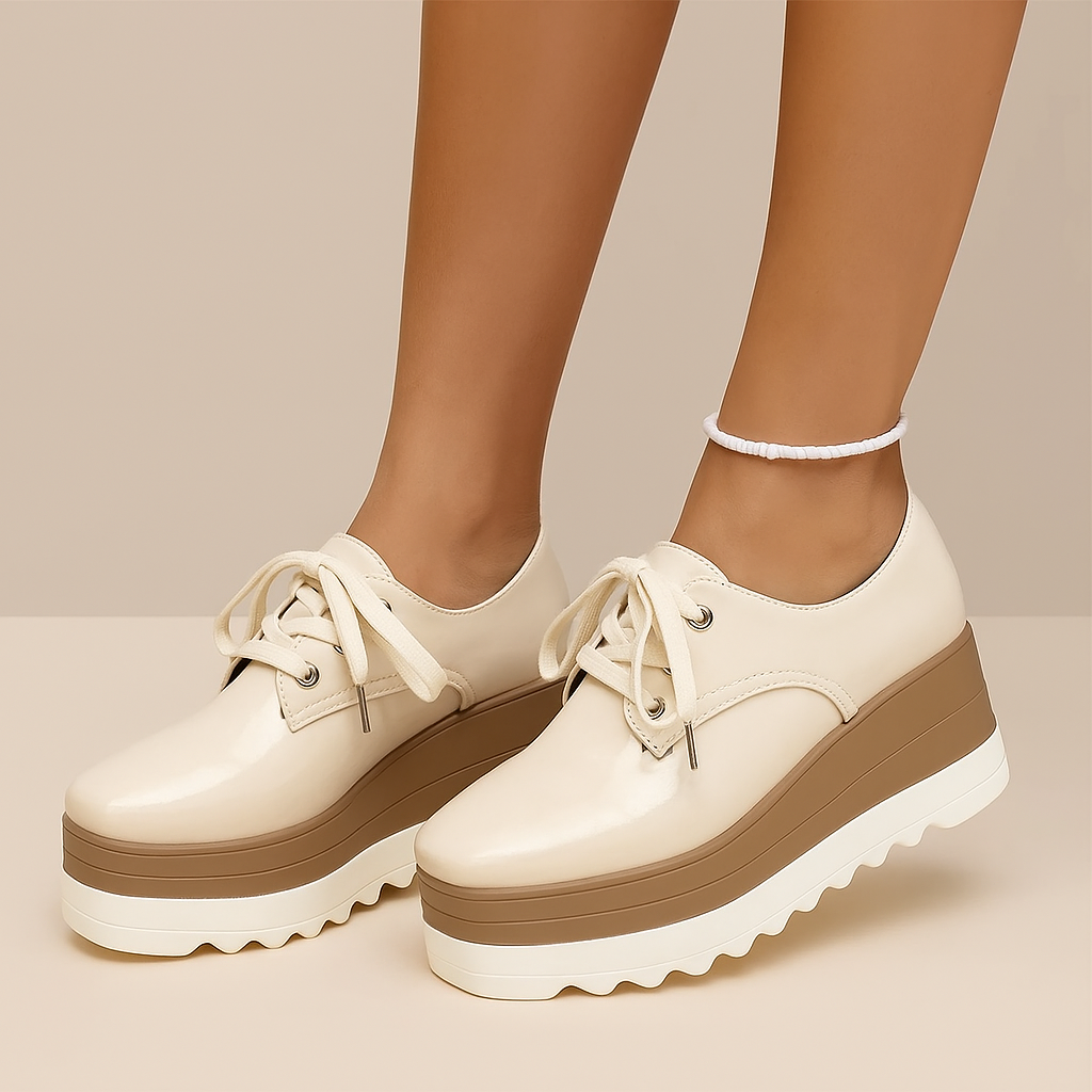 Women's Platform Lace-Up Shoes