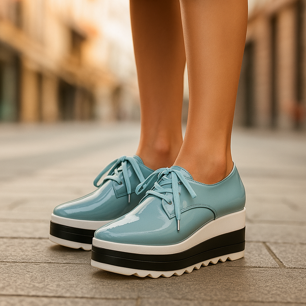 Women's Platform Lace-Up Shoes