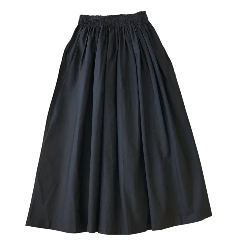 Women's Pleated A-Line Midi Skirt – Comfortable Elegance