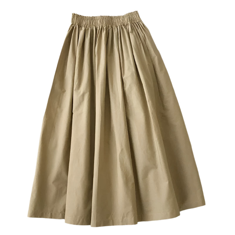 Women's Pleated A-Line Midi Skirt – Comfortable Elegance
