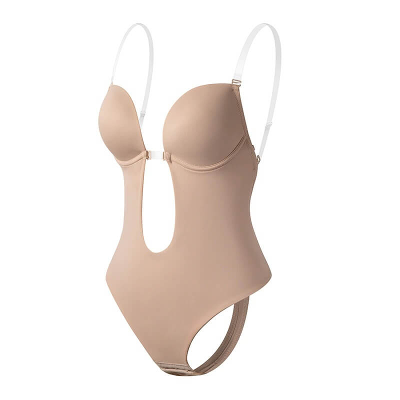 Women's Plunge Backless Shaping Bodysuit