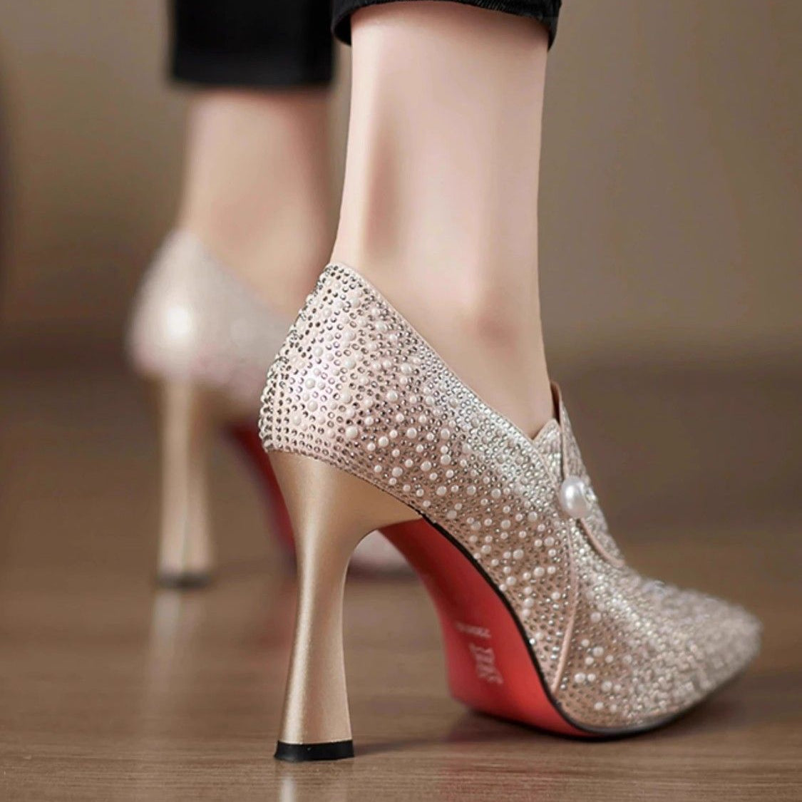 Women's Pointed Toe Heeled Ankle Boots