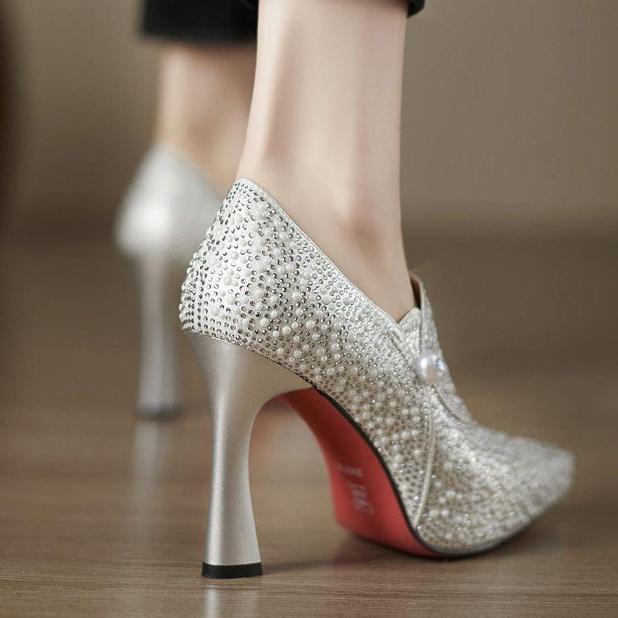 Women's Pointed Toe Heeled Ankle Boots