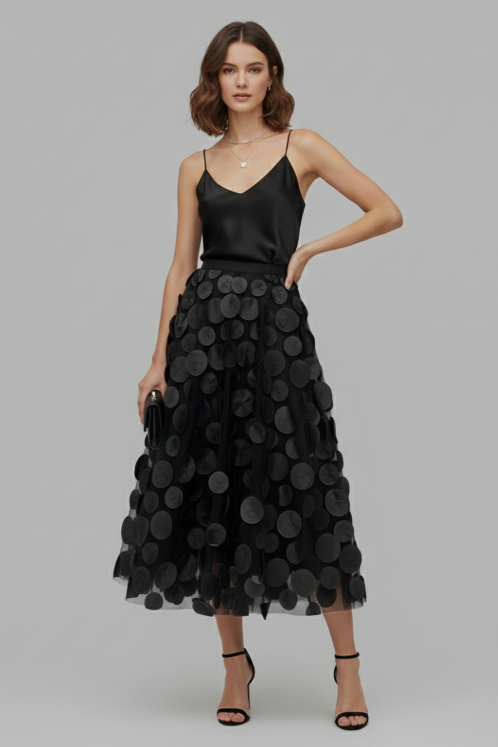 Women's Polka Dot Full Skirt
