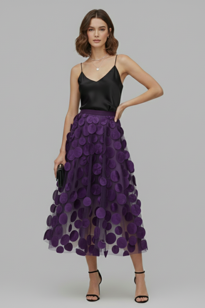 Women's Polka Dot Full Skirt