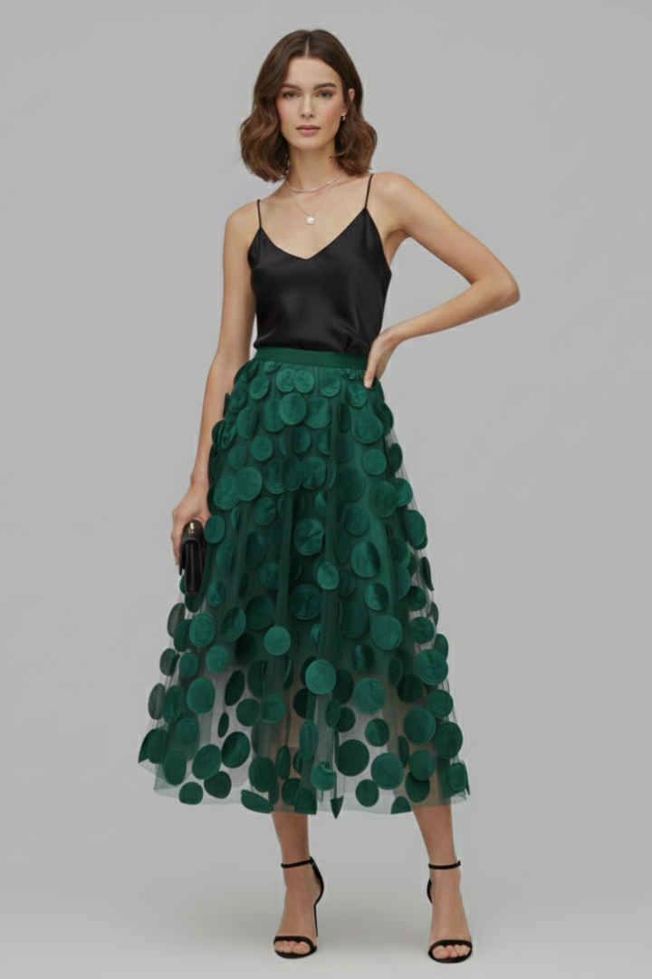 Women's Polka Dot Full Skirt