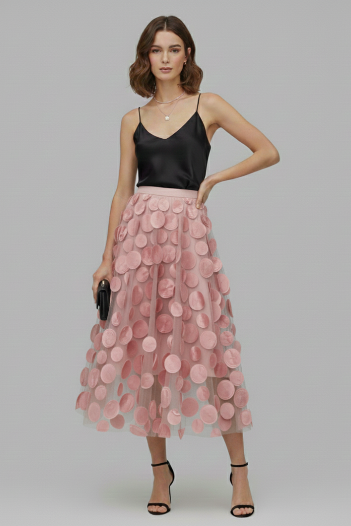 Women's Polka Dot Full Skirt