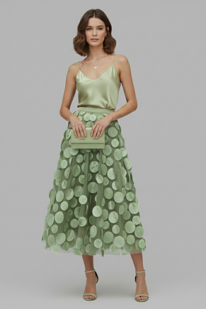 Women's Polka Dot Full Skirt