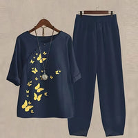 Women's Printed Two-Piece Set
