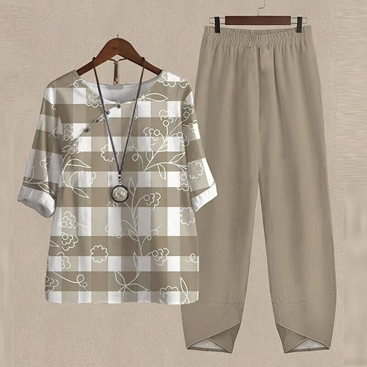 Women's Printed Two-Piece Set