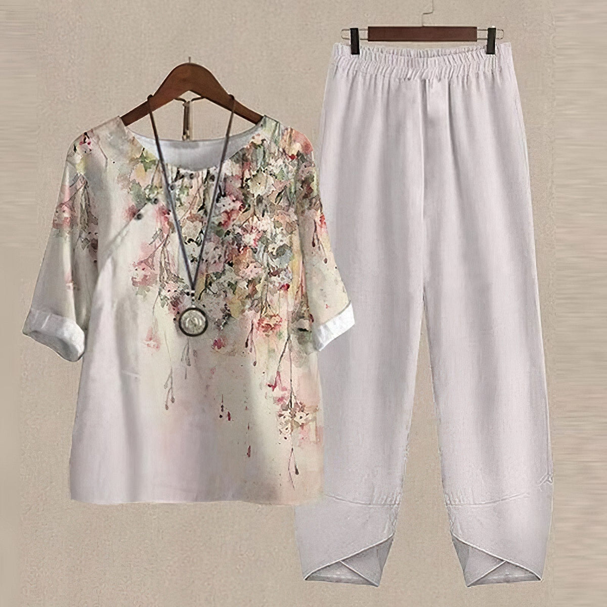 Women's Printed Two-Piece Set